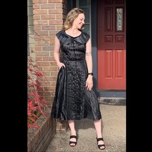 1950s PAUL SACHS New Look Black Silk Dress - Stunning Cocktail Dress